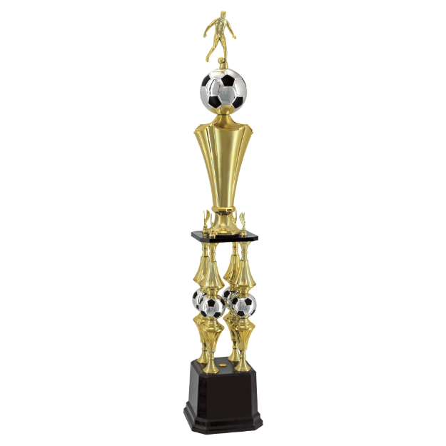 Imagem de TROFÉU GRANDE PARA FUTEBOL EM POLIMERO METALIZADO - 200471-PT