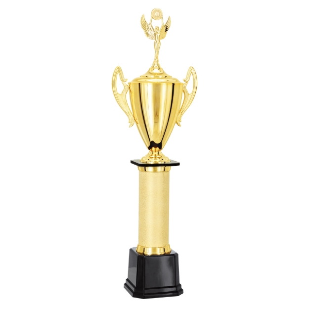 Imagem de TROFÉU MÉDIO TAÇA EM POLÍMERO METALIZADO - 94 CM - 300551-DOT