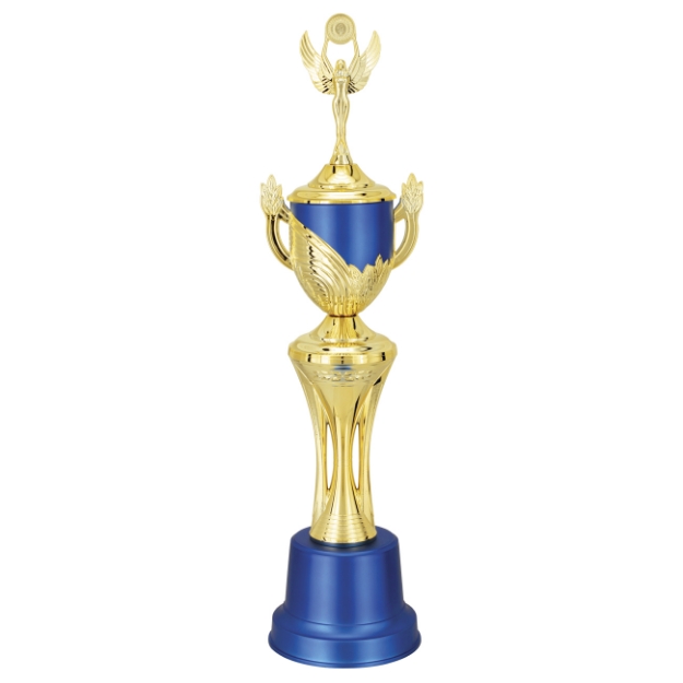 Imagem de TROFÉU MÉDIO TAÇA EM POLÍMERO METALIZADO - 85 CM - 300561-AZFA