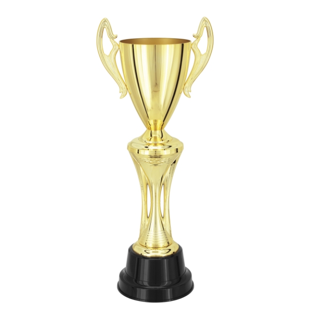 Imagem de TROFÉU MÉDIO TAÇA  ABERTA EM POLÍMERO METALIZADO - 71 CM - 300586-DO