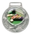 Imagem de MEDALHA PEQUENA METALIZADA NA COR PRATA DETALHE DE ÁGUIA - 39000-AZ-P