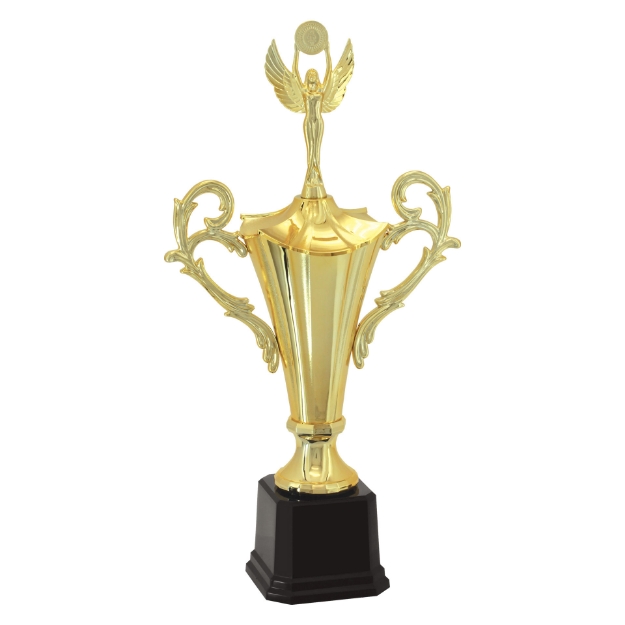 Imagem de TROFÉU MÉDIO TAÇA EM POLÍMERO METALIZADO - 57 CM - 400833-DO