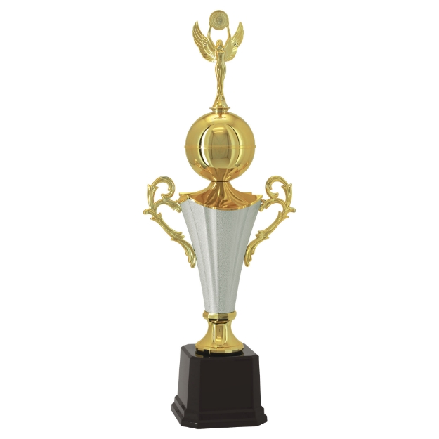 Imagem de TROFÉU MÉDIO TAÇA EM POLÍMERO METALIZADO - 82 CM - 400981-PRT