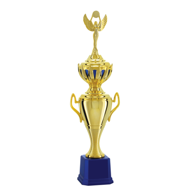 Imagem de TROFÉU MÉDIO TAÇA EM POLÍMERO METALIZADO - 53 CM - 401653-AZFA
