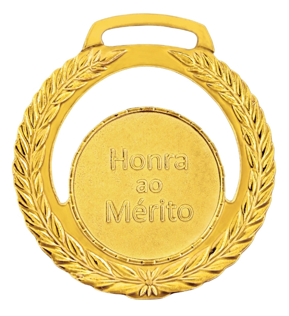 Imagem de MEDALHA PEQUENA METALIZADA NA COR DOURADA - 41000-AZ-D