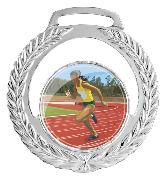 Imagem de MEDALHA PEQUENA METALIZADA NA COR PRATA - 41000-AZ-P