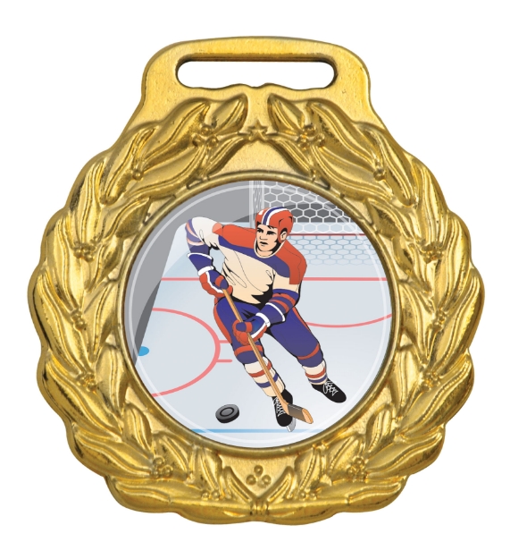 Imagem de MEDALHA PEQUENA METALIZADA NA COR DOURADA - 45000-AZ-D