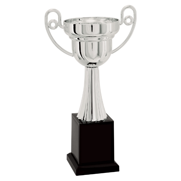 Imagem de TROFÉU TAÇA ABERTA PEQUENO EM POLÍMERO METALIZADO - 27 CM - 500211-PR
