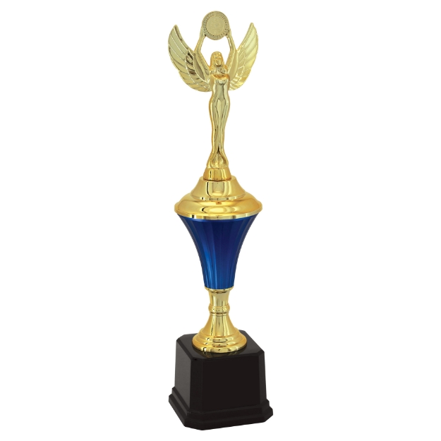 Imagem de TROFÉU PEQUENO EM POLÍMERO METALIZADO - 34 CM - 501162-AZFA