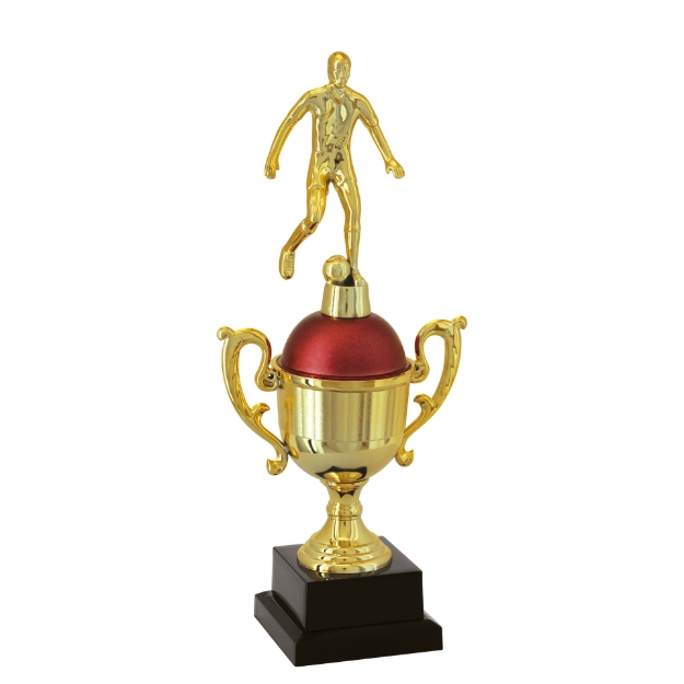 Imagem de TROFÉU TAÇA PEQUENO EM POLÍMERO METALIZADO - 32 CM - 501283-VM