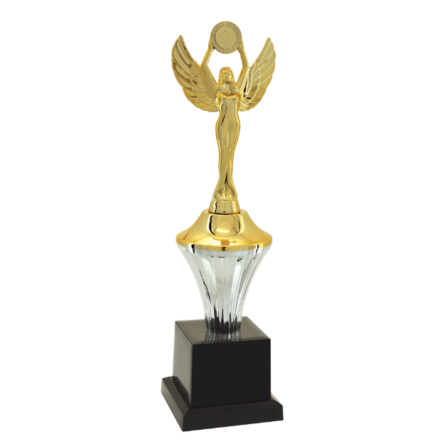 Imagem de TROFÉU PEQUENO EM POLÍMERO METALIZADO - 28 CM - 501362-PD