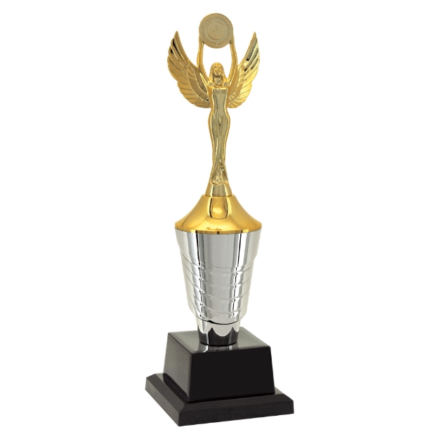 Imagem de TROFÉU PEQUENO EM POLÍMERO METALIZADO - 35 CM - 501392-PD