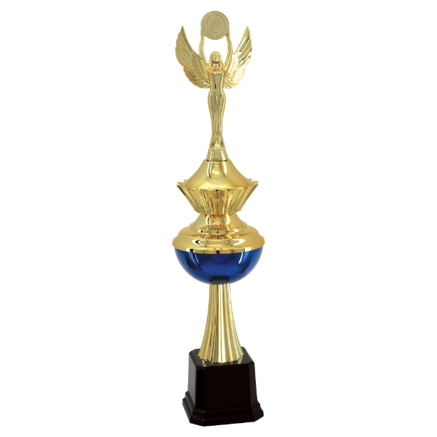 Imagem de TROFÉU PEQUENO EM POLÍMERO METALIZADO - 45 CM - 501401-AZE