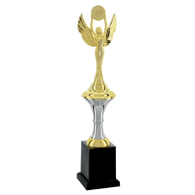 Imagem de TROFÉU PEQUENO EM POLÍMERO METALIZADO - 38 CM - 501411-PD