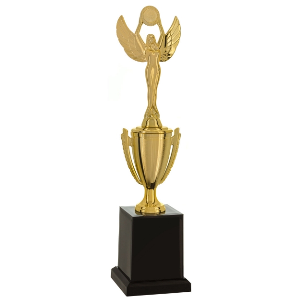 Imagem de TROFÉU TAÇA PEQUENO EM POLÍMERO METALIZADO - 31 CM - 501581-DO