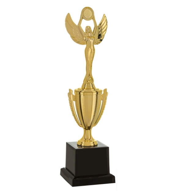 Imagem de TROFÉU TAÇA PEQUENO EM POLÍMERO METALIZADO - 28 CM - 501582-DO