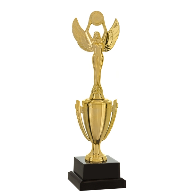 Imagem de TROFÉU TAÇA PEQUENO EM POLÍMERO METALIZADO - 26 CM - 501583-DO
