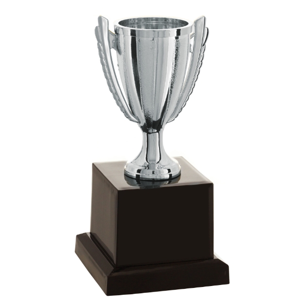 Imagem de TROFÉU TAÇA ABERTA PEQUENO EM POLÍMERO METALIZADO - 16 CM - 501586-PR
