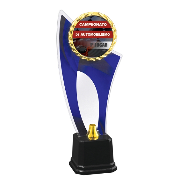 Imagem de TROFÉU COM PLACA DE ACRÍLICO E RAMO PERSONALIZÁVEL -501722-AZ