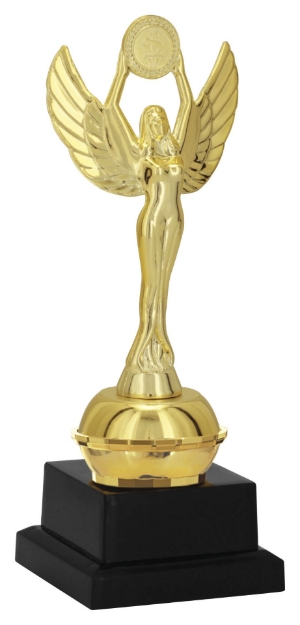 Imagem de TROFÉU BASE PARA TODAS AS MODALIDADES-  15 CM - COLOQUE A ESTATUETAS DESEJADA -  600033-DO