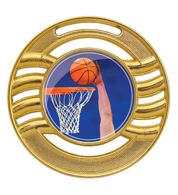 Imagem de MEDALHA GRANDE METALIZADA NA COR DOURADA - 65000-AZ-D