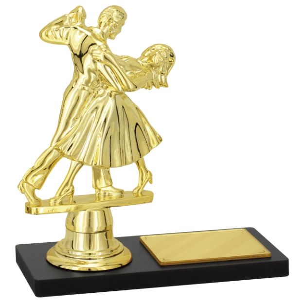 Imagem de TROFÉU PARA PREMIAÇÃO DE DANÇA DE CASAL COM BASE DE MDF - PLM-240-DO-DC