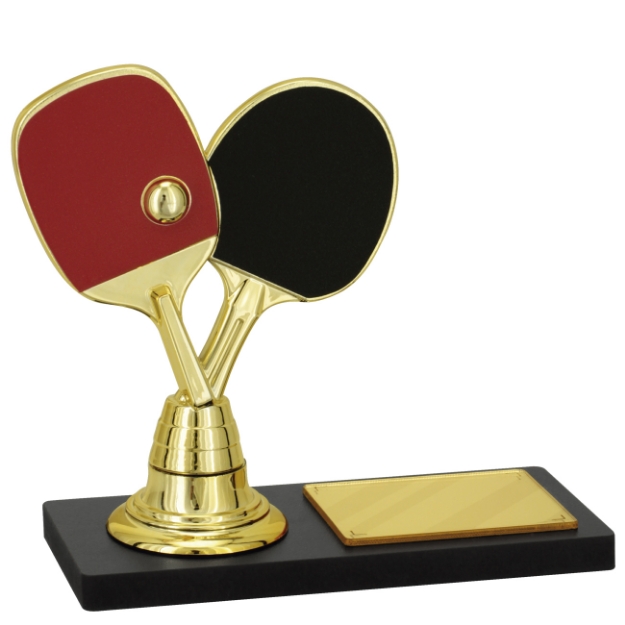 Imagem de TROFÉU PARA PREMIAÇÃO DE TÊNIS DE MESA COM BASE DE MDF - PLM-240-DO-FTMD