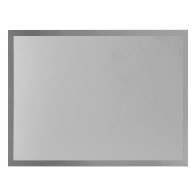 Imagem de PLACA DE HOMENAGEM DE ALUMÍNIO NA COR PRATA COM BORDAS EM ALTO BRILHO - 18X13 CM - PL-PR-180