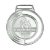 Imagem de MEDALHA PEQUENA METALIZADA NA COR PRATA DETALHE DE TOCHA OLÍMPICA - 40000-AZ-P