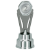 Imagem de TROFÉU COM PLACA DE ACRÍLICO E RAMO METÁLICO PARA PERSONALIZAÇÃO NA COR PRATA - 502270-PR