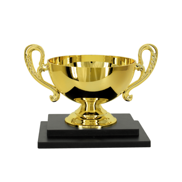 Imagem de TROFÉU PARA PREMIAÇÃO GERAL COM BASE DE MDF E TAÇA ABERTA METALIZADA - PLM-691-DO
