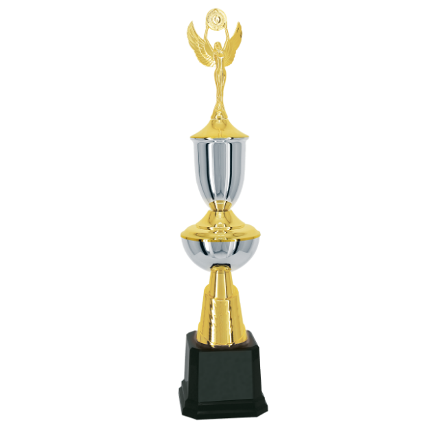 Imagem de TROFÉU MÉDIO PARA FUTEBOL EM POLÍMERO METALIZADO - 70 CM - 402581-PD