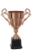Imagem de TAÇA ABERTA DE TAMANHO MÉDIO EM POLÍMERO METALIZADO - 44 CM - 700827-BZN