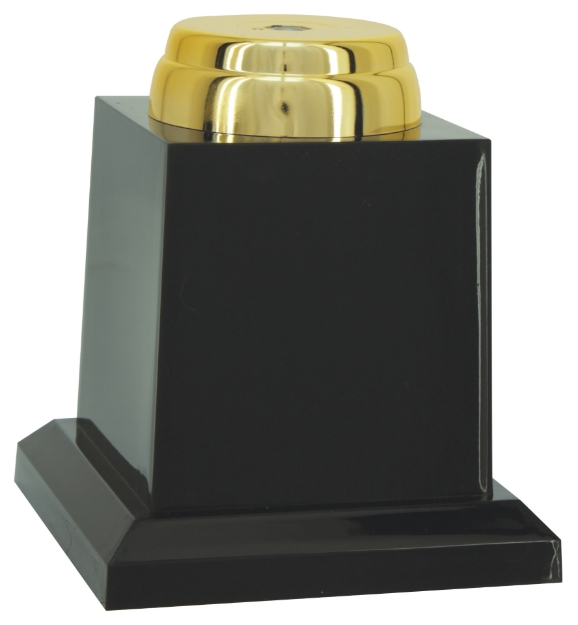 Imagem de TROFÉU BASE EM POLÍMERO - COLOQUE QUALQUER ESTATUETA - 13 CM - 600621-DO