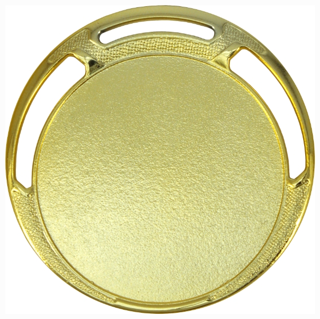 Imagem de MEDALHA GRANDE PERSONALIZÁVEL METALIZADA NA COR DOURADA - 75005-AZ-D