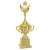 Imagem de TROFÉU TAÇA PEQUENO EM POLÍMERO METALIZADO - 44 CM - 504111-DO