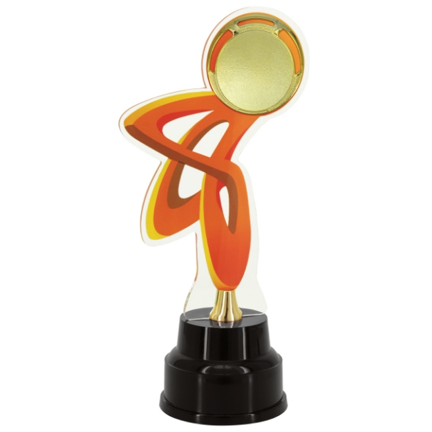 Imagem de TROFÉU COM PLACA DE ACRÍLICO E RAMO METÁLICO PARA PERSONALIZAÇÃO - 504095-DLR