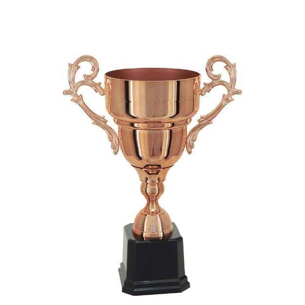 Imagem de TAÇA ABERTA DE TAMANHO MÉDIO EM POLÍMERO METALIZADO - 44 CM - 700827-BZN
