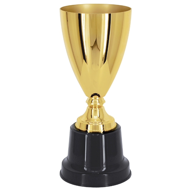 Imagem de TAÇA ABERTA DE TAMANHO MÉDIO EM POLÍMERO METALIZADO - 700705-DO