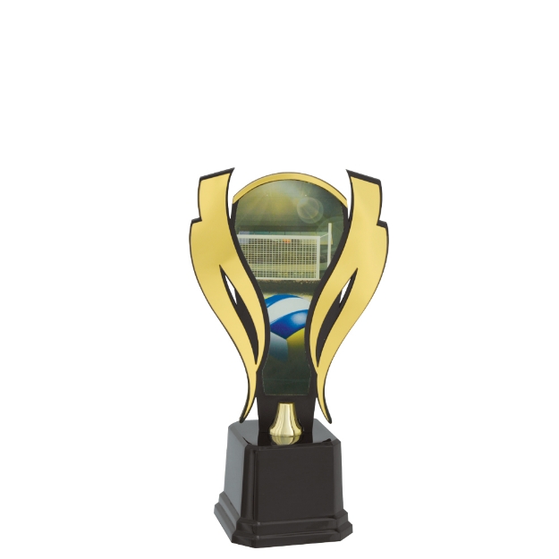 Imagem de TROFÉU COM PLACA DE  MDF PERSONALIZÁVEL E INSERTOS DE ACRÍLICO ESPELHADO - PLM-793-DO