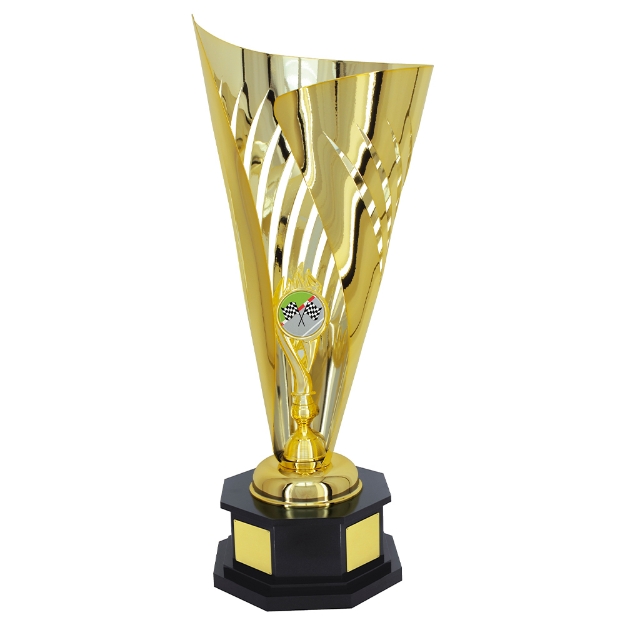 Imagem de TROFÉU GRANDE TRANSITÓRIO COM TAÇA EM METAL - 95 CM - 200920-DO