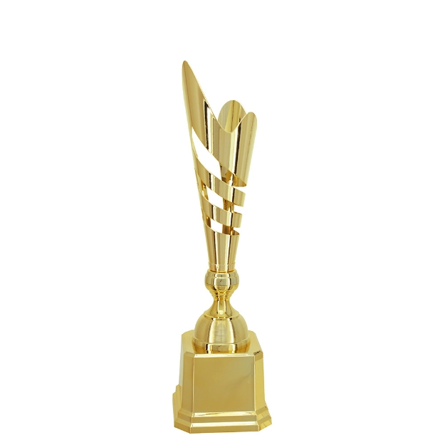 Imagem de TROFÉU MÉDIO COM TAÇA EM METAL FORMATO ESPECIAL - 47 CM - 402696