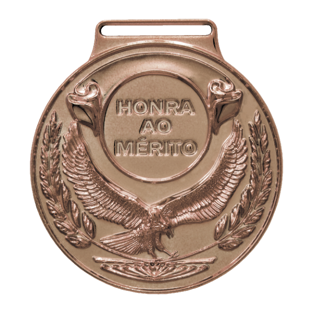 Imagem de MEDALHA METALIZADA NA COR BRONZE E DETALHE DE ÁGUIA - 59000-AZ-BN