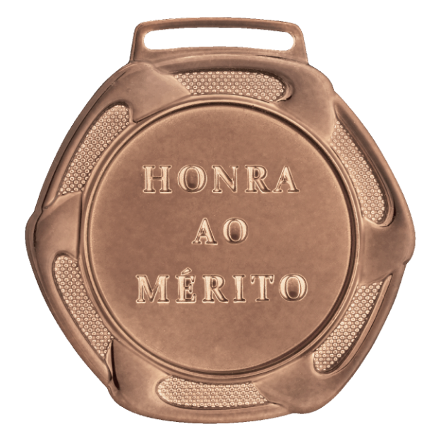 Imagem de MEDALHA GRANDE HONRA AO MÉRITO METALIZADA NA COR BRONZE - 75001-AZ-BN