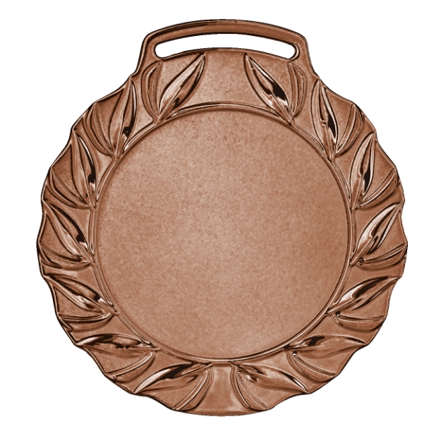 Imagem de MEDALHA GRANDE PERSONALIZÁVEL METALIZADA NA COR BRONZE - 75004-AZ-BN