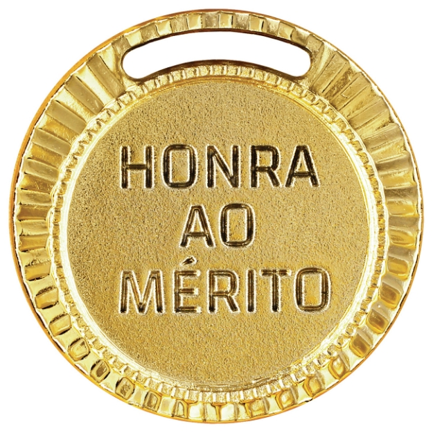 Imagem de MEDALHA PEQUENA METALIZADA NA COR DOURADA - 35004-AZ-D