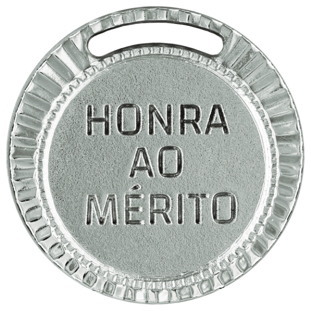 Imagem de MEDALHA PEQUENA METALIZADA NA COR PRATA - 35004-AZ-P