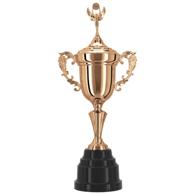 Imagem de TROFÉU GRANDE TAÇA EM POLÍMERO METALIZADO - 102 CM - 300463-BZN