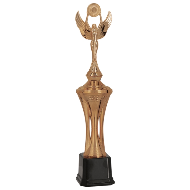 Imagem de TROFÉU MÉDIO EM POLÍMERO METALIZADO NA COR BRONZE - 52 CM - 402393-BZN