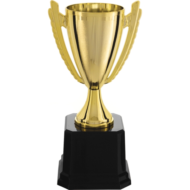 Imagem de TROFÉU MÉDIO TAÇA ABERTA EM POLÍMERO METALIZADO - 30 CM - 401806-DO